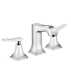 Hansgrohe Metropol Classic - 3-gats Eengreeps Wastafelkraan 110, Met Afvoergarnituur Met Trekstang, Chroom 31330000