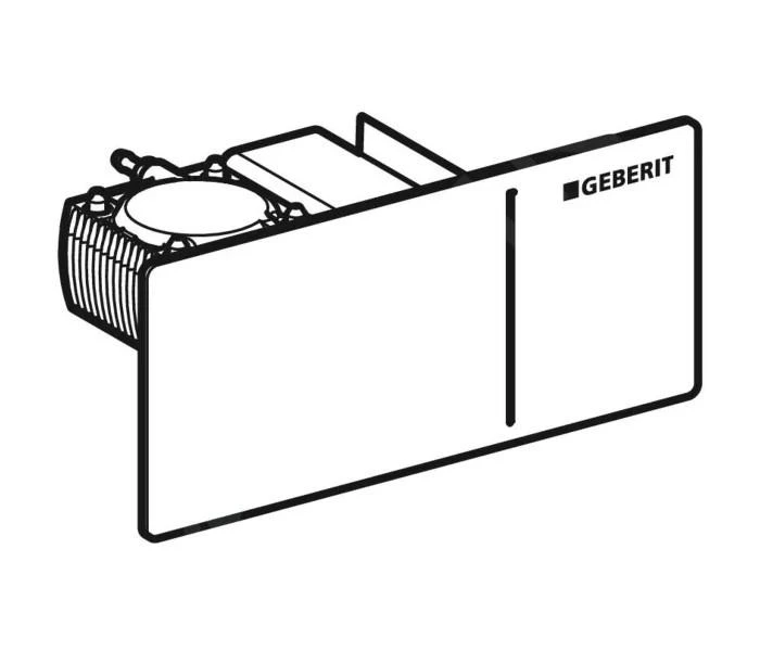 Geberit Omega70 - Bedieningsplaat, Glas/lava 115.084.JK.1 - Afbeelding 3