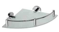 Sapho X-Round - Hoekplanchet Met Stang, Glas/chroom XR605