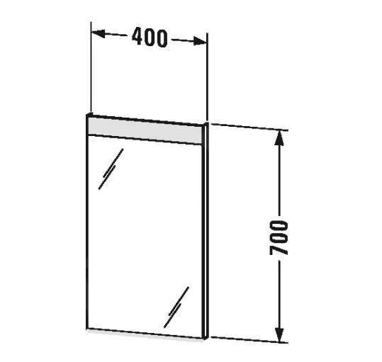 Duravit Spiegels - Spiegel 700x400 Mm, Met LED-verlichting LM7834000000000 - Afbeelding 2