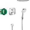 Hansgrohe Croma Select E - Doucheset 180 Met Ecostat Thermostaat, 2jet, Chroom 27294000