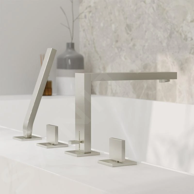 Steinberg 160 - Badrandkraan, 4-gats Installatie, Geborsteld Nikkel 160 2402 BN - Afbeelding 3