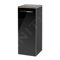 Villeroy & Boch Avento - Badkamer Zijkast, 350x890x373 Mm, 1 Deur, Crystal Black A89501B3