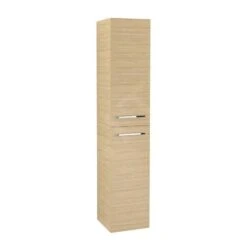 Villeroy & Boch Avento - Hoge Badkamerkast, 350x1760x372 Mm, 2 Deuren, Nordic Oak A89400VJ