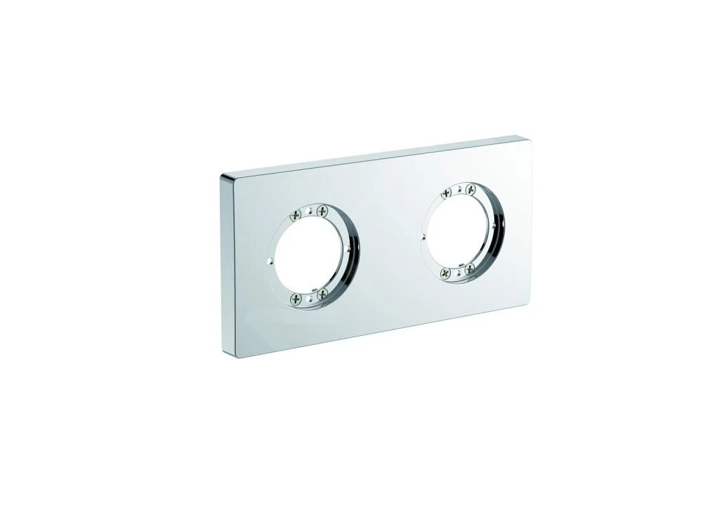 Ideal Standard Archimodule - Afdekrozet 2-gats 83 X 166 Mm, Chroom A1505AA - Afbeelding 3