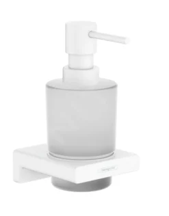 Hansgrohe AddStoris - Zeepdispenser Met Houder, Mat Glas/wit Mat 41745700