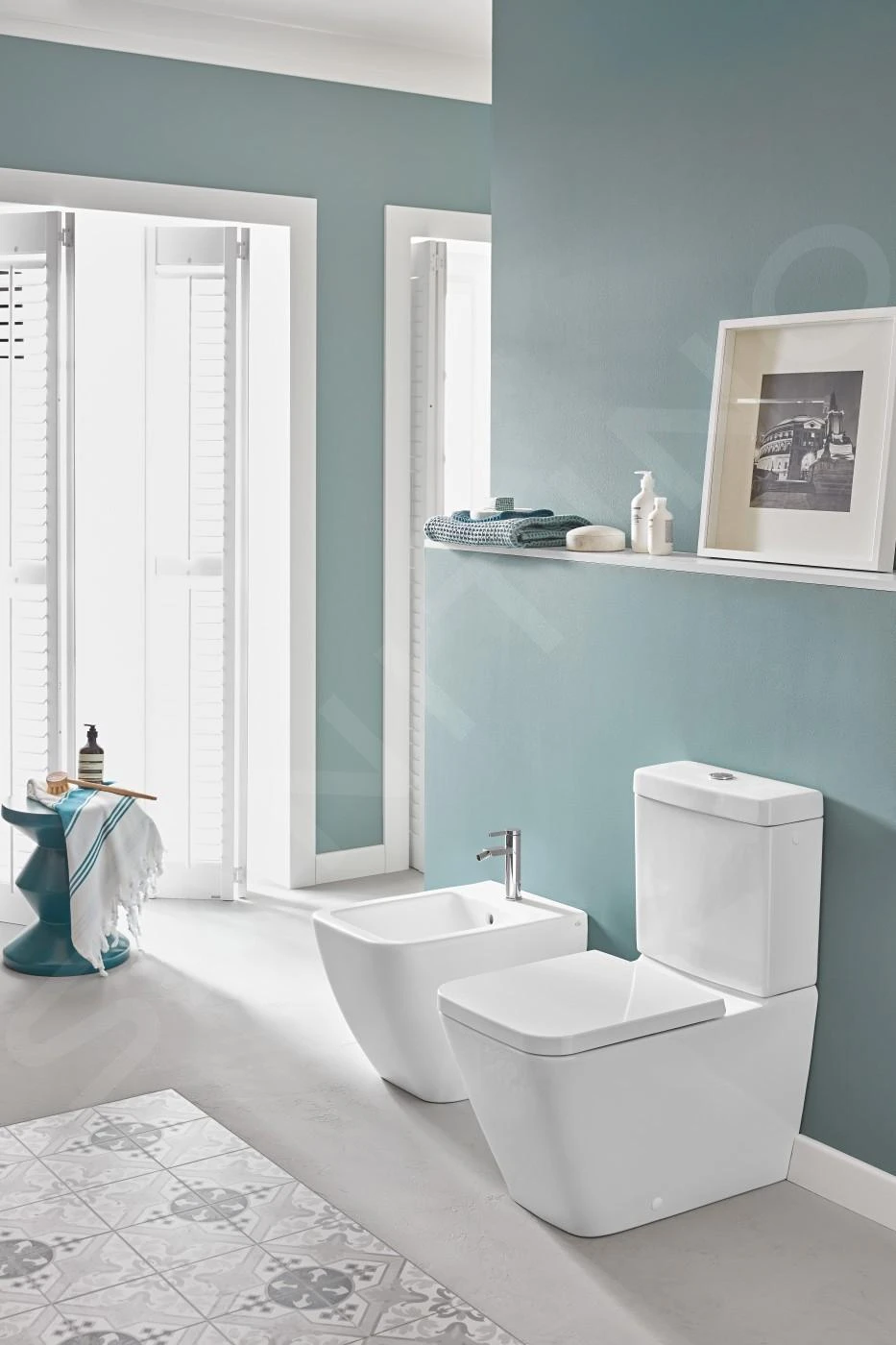 Villeroy & Boch Venticello - Staande Toiletpot, Vario Afvoer, DirectFlush, Alpine Wit 4612R001 - Afbeelding 3