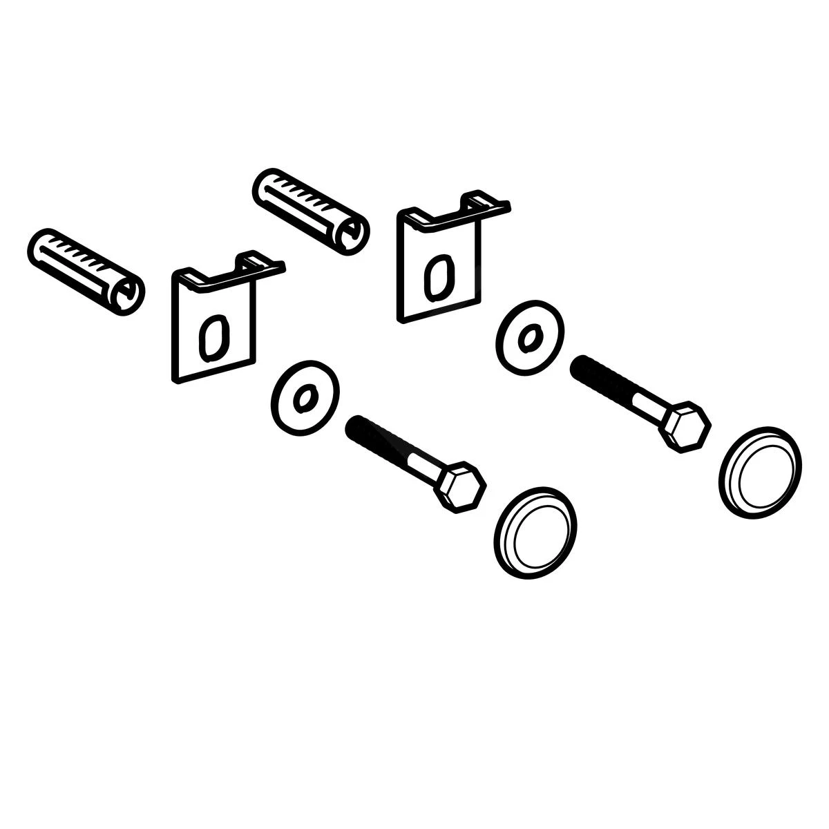 Geberit Toebehoren - Bevestigingsmateriaal Voor Urinoir, Kerafix, Chroom 551070000 - Afbeelding 2