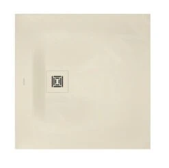 Duravit Sustano - Douchebak, 800x800 Mm, DuraSolid, Mat Crème 720269620000000