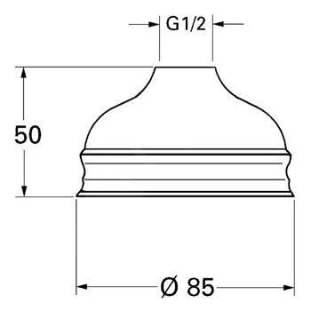 Grohe Relexa Basic - Hoofddouche 85 Met één Straalsoort, Chroom 28404000 - Afbeelding 2
