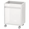 Duravit Ketho - Kast Op Wielen 670x500x360 Mm, Links, 1 Deur, Glanzend Wit KT2530L2222