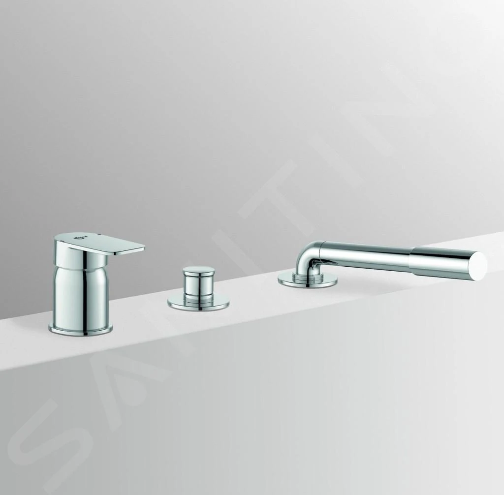 Ideal Standard Tonic II - Badrandmengkraan, 3-gats Installatie, Chroom A6349AA - Afbeelding 4