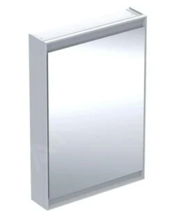 Geberit ONE - Spiegelkast Met LED-verlichting, 600x900x150 Mm, Scharnieren Links, Wit 505.810.00.2