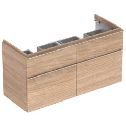 Geberit ICon - Onderkast Voor Dubbele Wastafel Met 4 Laden 1200 Mm, Eikenkhout 841522000