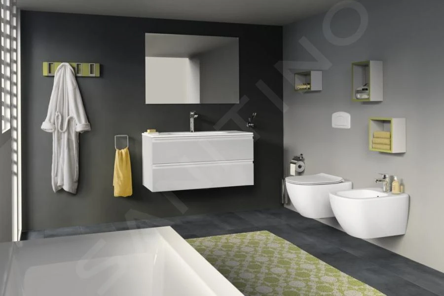 Ideal Standard ProSys - Toiletset- Inbouwreservoir, Closet, WC-zitting Tesi, Oleas M2 Bedieningsplaat, Chroom ProSys120M SP15 - Afbeelding 7