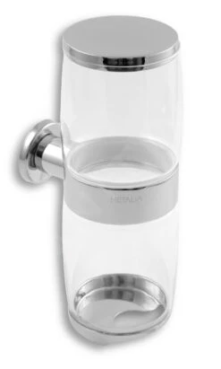 Novaservis Metalia 2 - Wattenschijfje Houder, Glas/chroom 6282,0