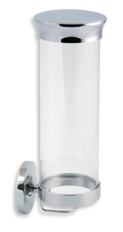 Novaservis Metalia 1 - Wattenschijfje Houder, Glas/chroom 6172,0