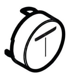 Hansgrohe Toebehoren - Select-knop Mono, Zwart 92576610