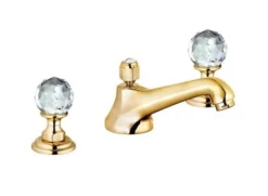 Kludi Adlon - Wastafelkraan Met Waste, 3-gats Installatie, Goud 5104645G4