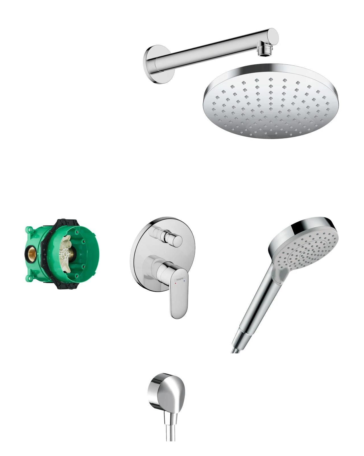 Hansgrohe Vernis Blend - Doucheset 200 Met Inbouwkraan, Chroom 27911000