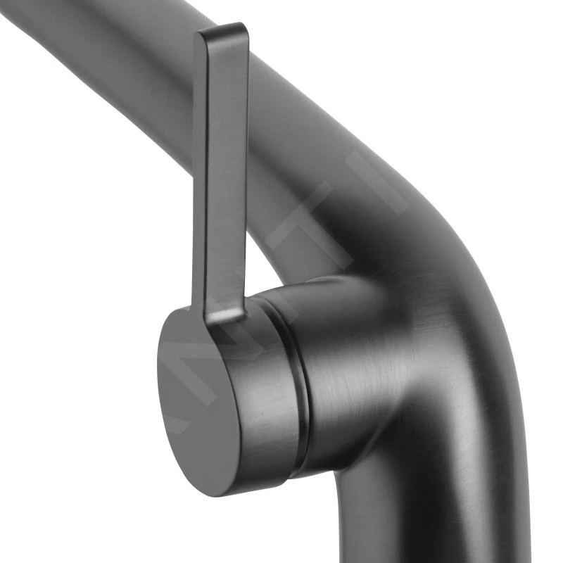 Keuco Edition 400 - Wastafelkraan Met Afvoergarnituur, Zwart Chroom Geborsteld 51504130000 - Afbeelding 3