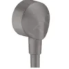 Hansgrohe Fixfit - Wandaansluitbocht E Zonder Terugslagklep, Geborsteld Zwart Chroom 27454340
