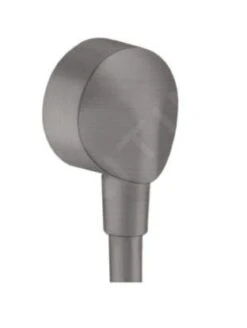 Hansgrohe Fixfit - Wandaansluitbocht E Zonder Terugslagklep, Geborsteld Zwart Chroom 27454340