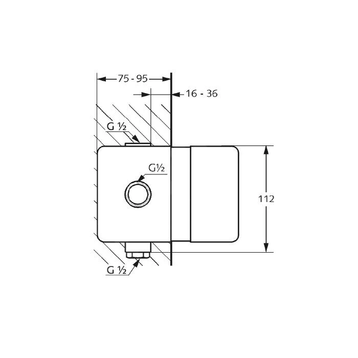 Kludi Inbouwdelen - Inbouwdeel Voor 2 Fucnties 38636 - Afbeelding 2