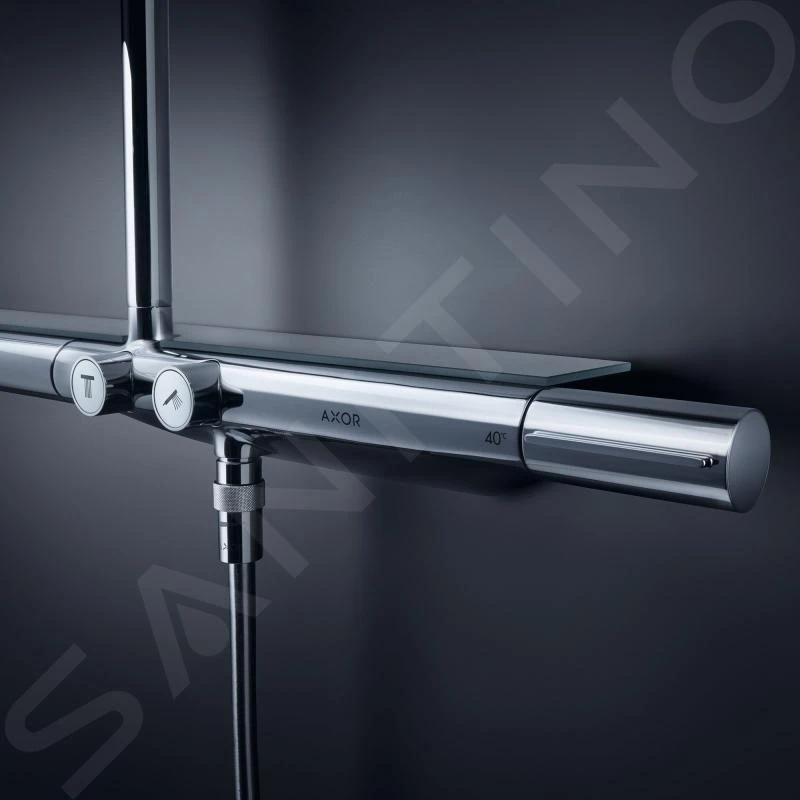 Axor ShowerSolutions - Showerpipe 800 Doucheset Met Opbouw Thermostaat, Chroom 27984000 - Afbeelding 3