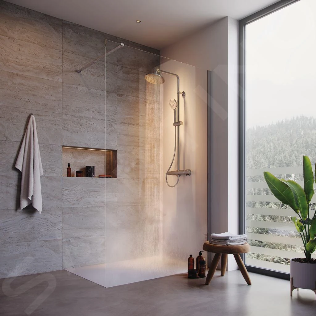 Ideal Standard Connect 2 - Douchewand Wetroom 800 Mm, Silver Bright/helder Glas K9376EO - Afbeelding 4