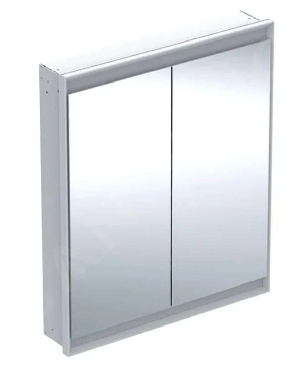 Geberit ONE - Spiegelkast Met LED-verlichting, 750x900x150 Mm, 2 Deuren, Inbouw, Wit 505.802.00.2