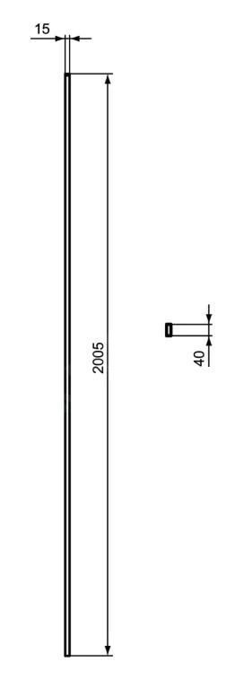 Ideal Standard I.Life - Instelprofiel 15 Mm, Silver Bright T4893EO - Afbeelding 2