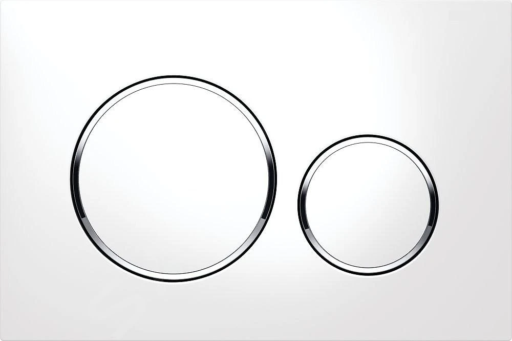 Geberit Duofix - Inbouwreservoir Voor Hangend Toilet Met SIGMA20 Bedieningsknop, Wit/glanzend Chroom + Tece One - Hangend Douche-wc En Wc-bril, Rimless, SoftClose 111.300.00.5 NT4 - Afbeelding 10