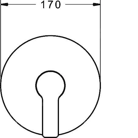 Hansa Ligna - Afdekset Voor Douchekraan, Chroom 83879503 - Afbeelding 3