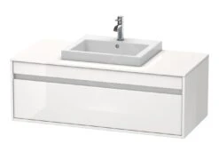 Duravit Ketho - Wastafelonderkast 426x1200x550 Mm, 1 Lade, Glanzend Wit KT679602222