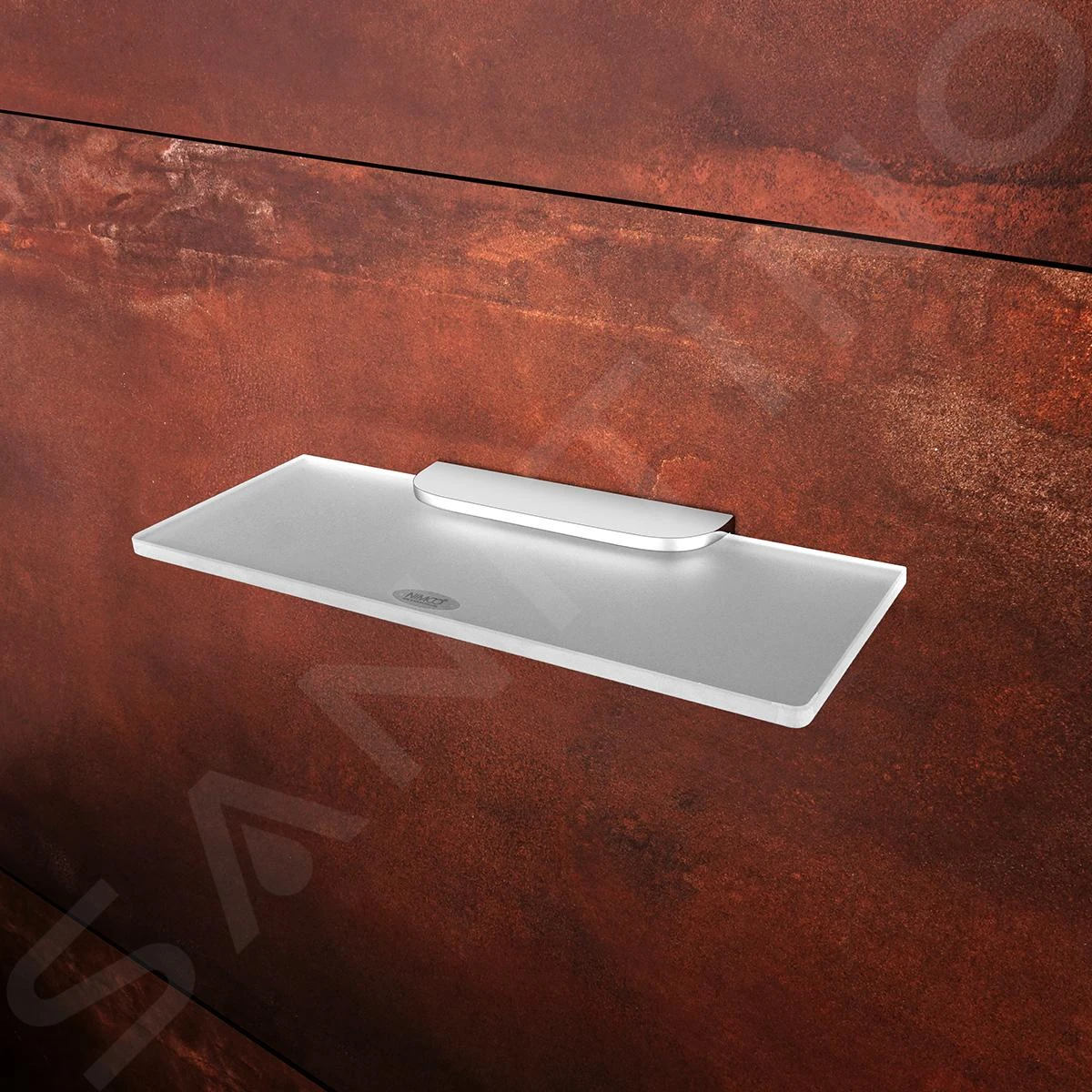 Nimco Nikau - Plank, Lengte 600 Mm, Mat Glas/chroom NK 30091B-60-26 - Afbeelding 3