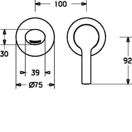 Hansa Ronda - Inbouw Wastafelkraan, 2-gats Installatie, Chroom 03832273 - Afbeelding 3
