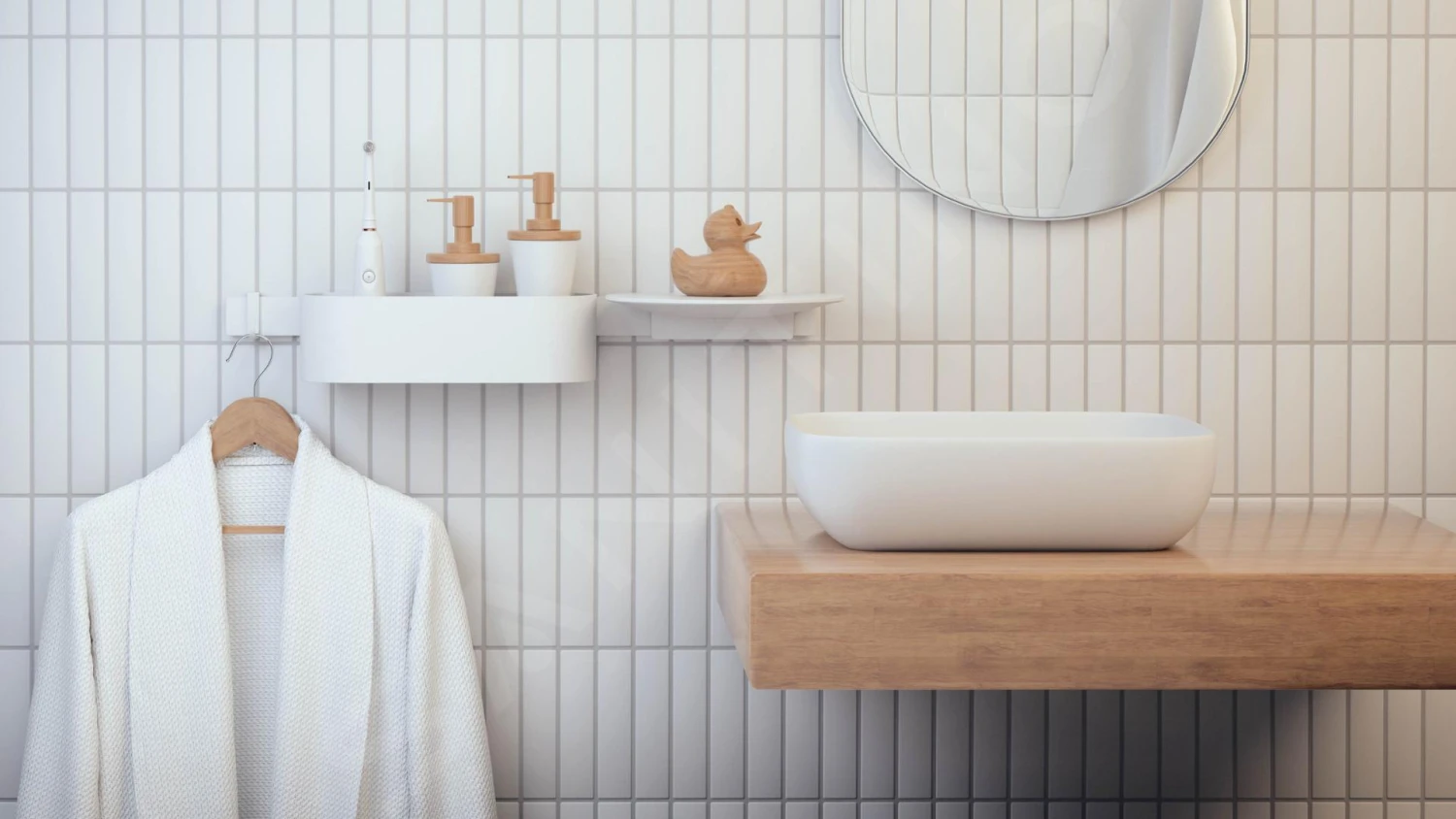 Hansgrohe WallStoris - Badkamer Accessoireset, Mat Wit 27968700 - Afbeelding 8