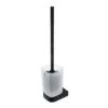 Nimco Nikau - WC Borstel Met Houder, Mat Glas/mat Zwart NKC 30094CN-90
