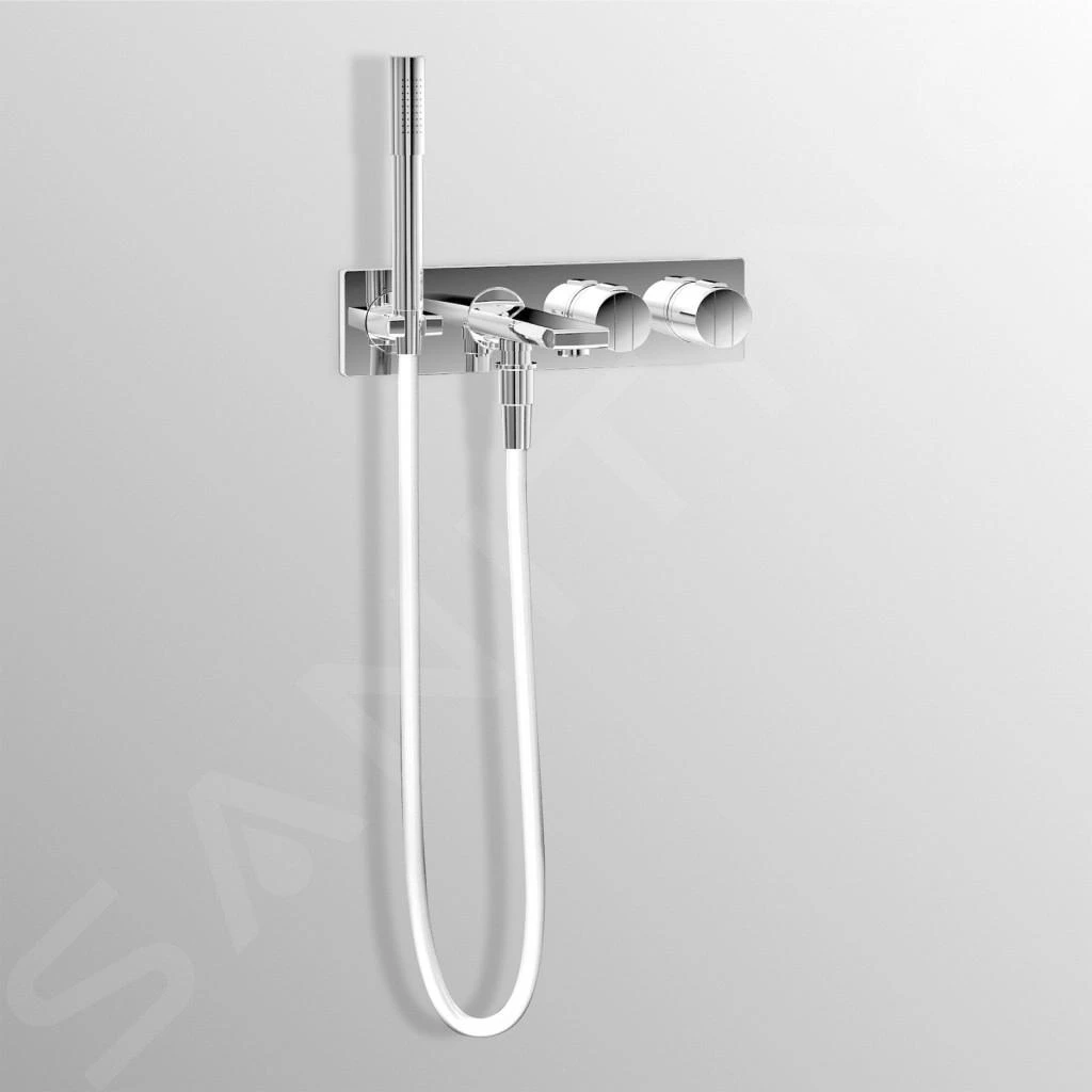 Ideal Standard Archimodule - Afdekrozet 4-gats 83 X 332 Mm, Chroom A1507AA - Afbeelding 4