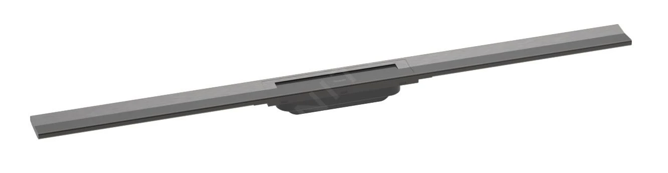 Hansgrohe RainDrain Flex - Douchegoot Met Rvs Rooster 1200, Te Plaatsen In De Ruimte, Inkortbaar, Geborsteld Zwart Chroom 56047340