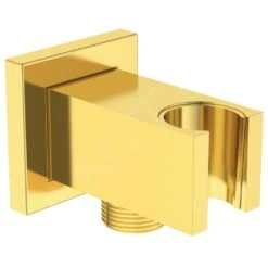 Ideal Standard Idealrain Atelier - Wandaansluitbocht Met Houder, Brushed Gold BC771A2