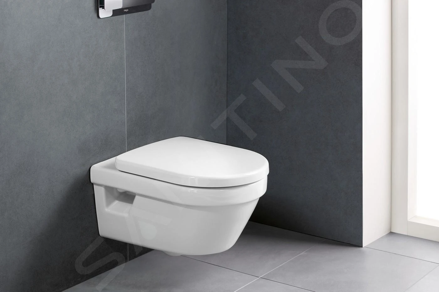 Villeroy & Boch Architectura - Wandcloset, Afvoer Achteraan, DirectFlush, AntiBac, CeramicPlus, Alpine Wit 5684R0T2 - Afbeelding 4