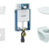 Geberit Kombifix - Set Voorwandinstallatie, Closet Alpha Met WC-zitting, SIGMA01 Bedieningsknop, Alpine Wit 110.302.00.5 ND1