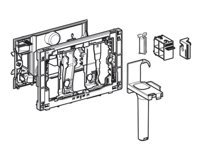 Geberit Toebehoren - Houder Voor Duofresh Stick, Antracietgrijs 115.062.BZ.1 - Afbeelding 2