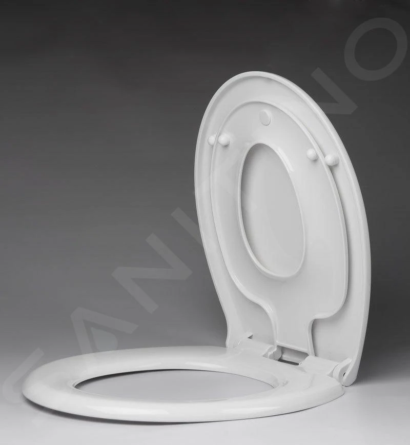 Sapho WC-zittingen - WC-zitting Met Geïntegreerde Kindertoiletbril, SoftClose, Wit FS125 - Afbeelding 4