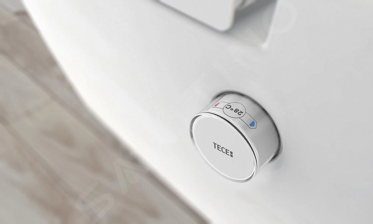 Geberit Duofix - Inbouwreservoir Voor Hangend Toilet Met SIGMA20 Bedieningsknop, Wit/glanzend Chroom + Tece One - Hangend Douche-wc En Wc-bril, Rimless, SoftClose 111.300.00.5 NT4 - Afbeelding 4