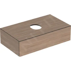 Geberit VariForm - Wastafelkast, 900x510x235 Mm, 1 Zásuvka, Stankafsluiter, Dub 501.169.00.1