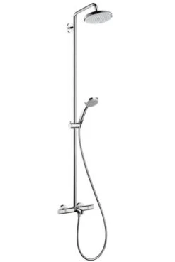 Hansgrohe Croma 220 - Doucheset Showerpipe Met Thermostaat, 220 Mm, 1 Jet, Chroom 27223000