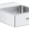 Grohe Selection Cube - Glas/zeephouder, Chroom 40865000
